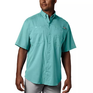 Camisa Roma Hombre 2 Botones Button Down Manga Corta Azul Stretch Popeline